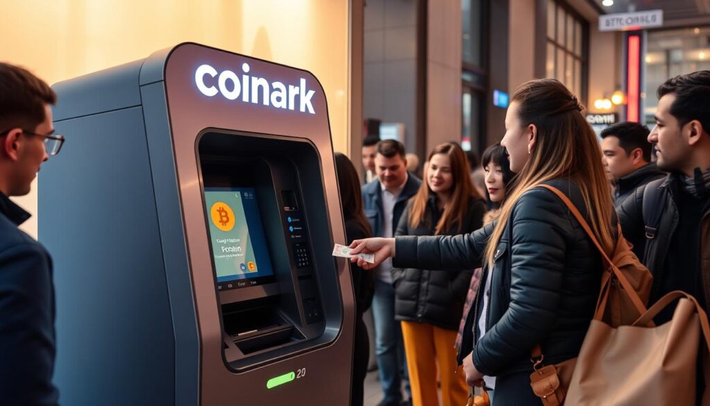 buy bitcoin with cash at Coinark ATMs