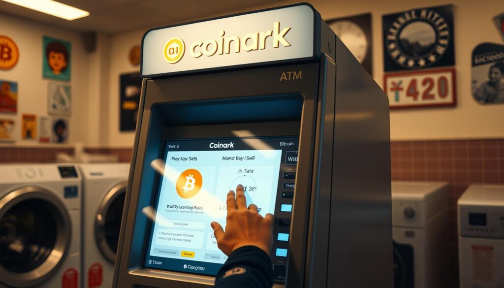 Bitcoin ATM interface