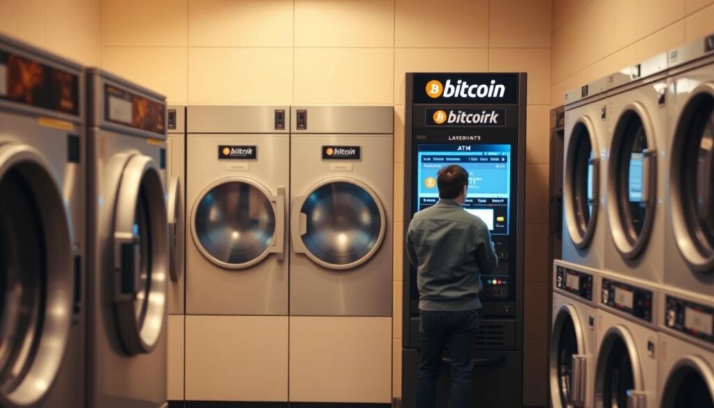 Bitcoin ATM at Lakeview Laundromat