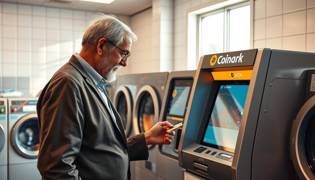 Bitcoin ATM transaction process