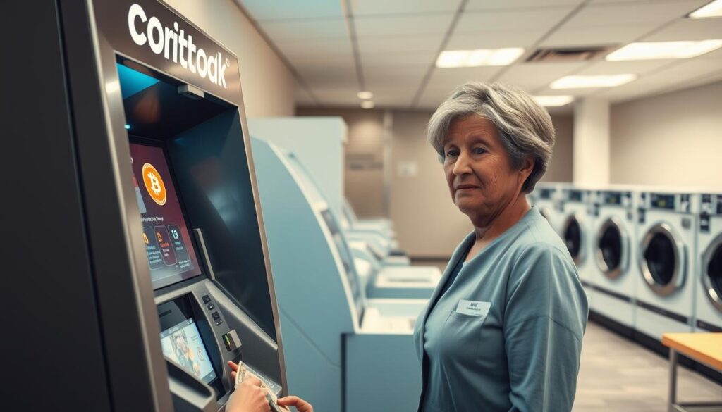 Bitcoin ATM transaction process